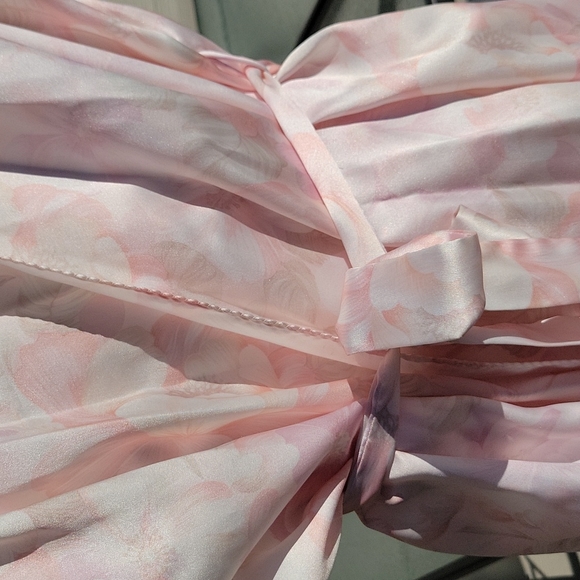 Halston III Pink Floral Pajama Set Vintage Size L - Picture 6 of 16